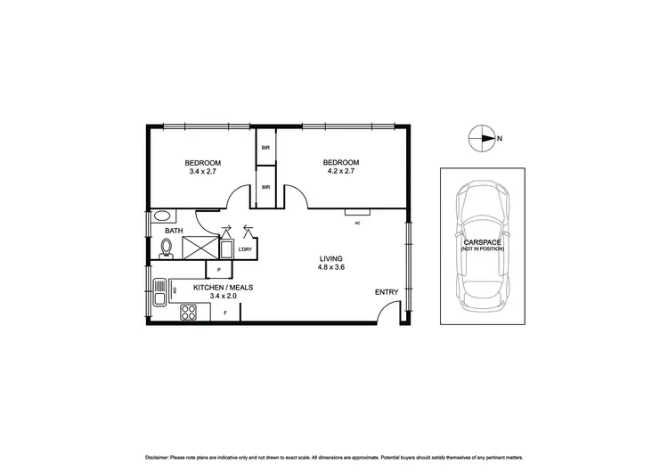 Floorplan of Homely apartment listing, 7/4 Marriott Street, St Kilda VIC 3182