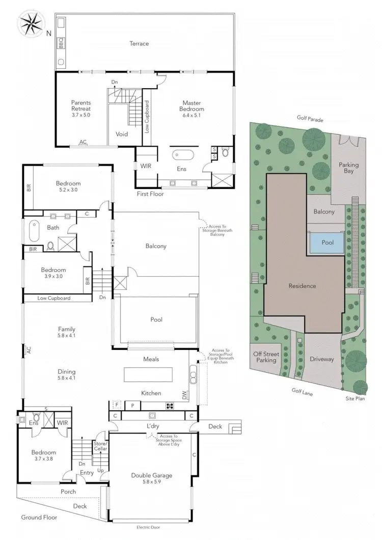 Floorplan of Homely house listing, 25 Golf Parade, Rye VIC 3941