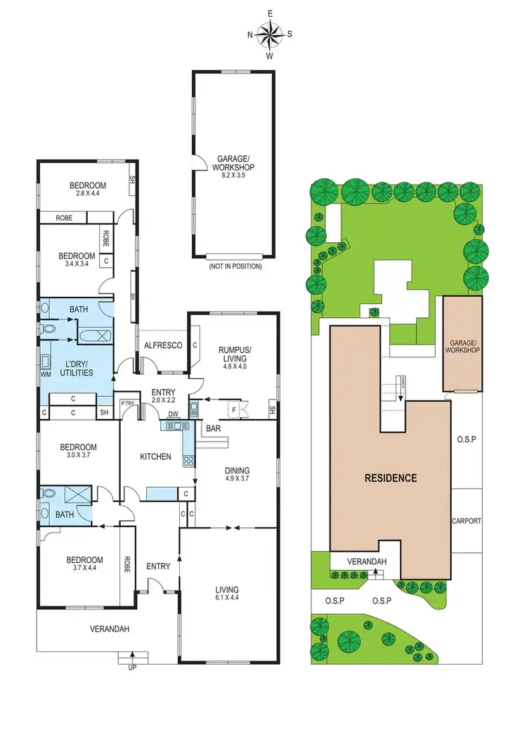 Floorplan of Homely house listing, 32 Thompson Street, Ormond VIC 3204