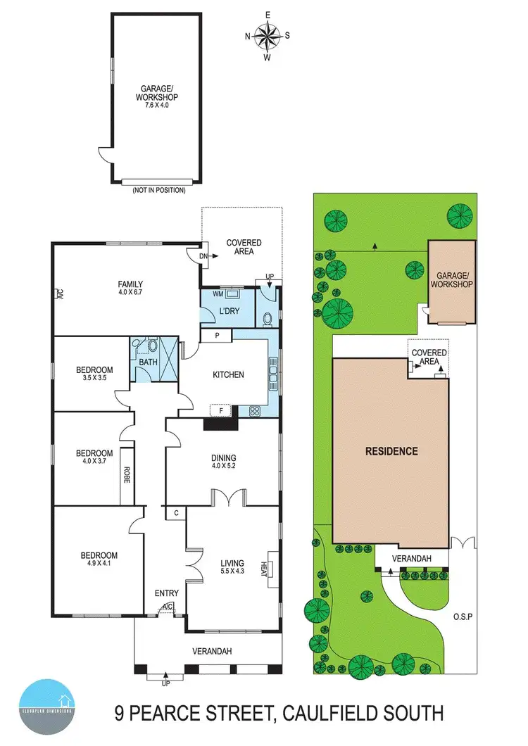 Floorplan of Homely house listing, 9 Pearce Street, Caulfield South VIC 3162