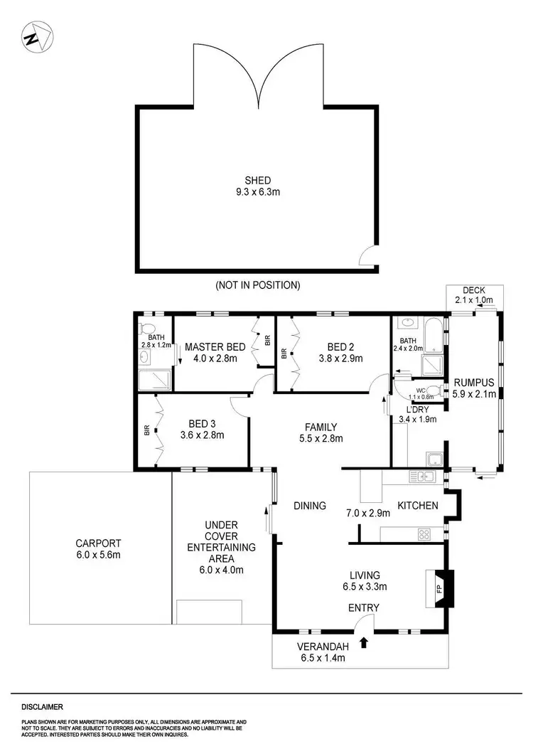 Floorplan of Homely house listing, 2 Taylor Street, Smythesdale VIC 3351