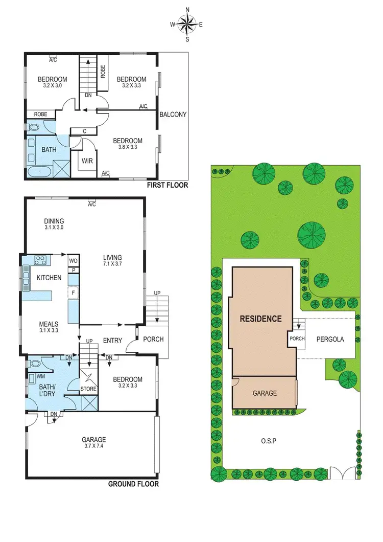 Floorplan of Homely house listing, 18 Patterson Street, Carnegie VIC 3163