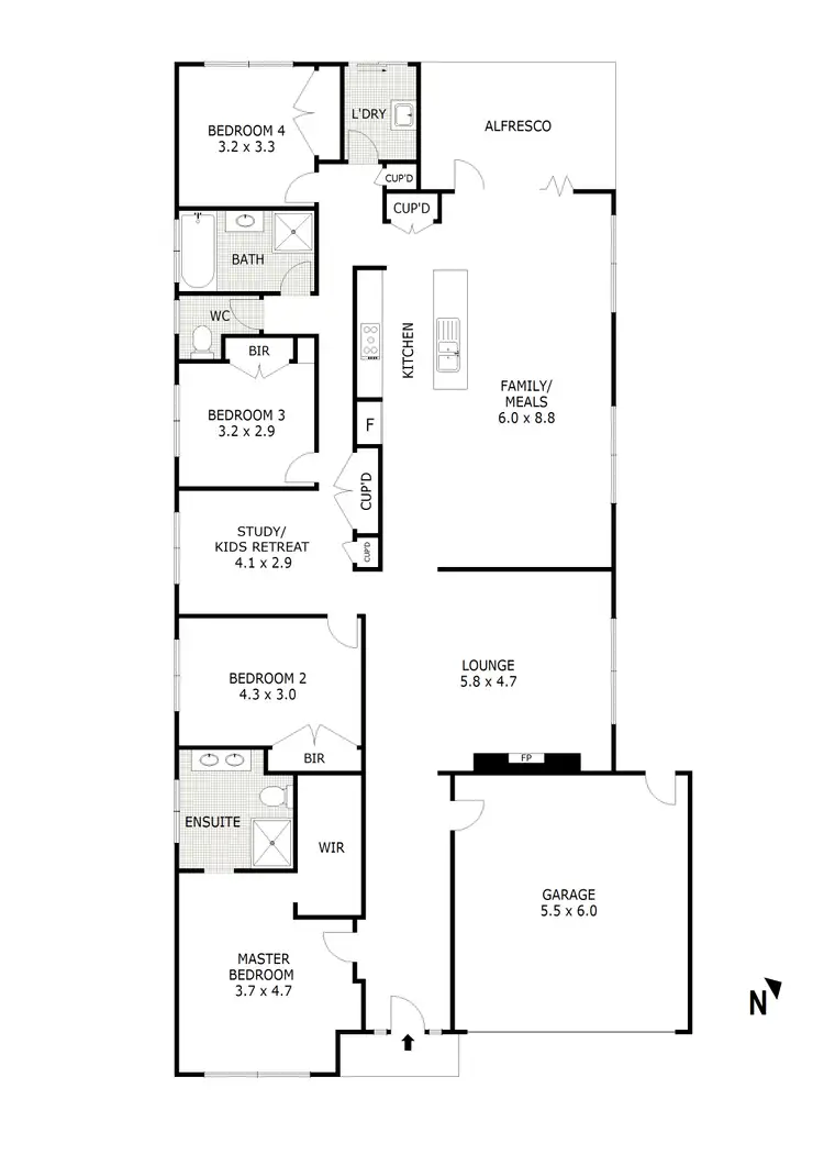 Floorplan of Homely house listing, 8 Belleview Cres, Beveridge VIC 3753