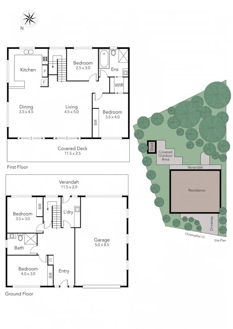 Floorplan of Homely house listing, 8 Christopher Court, Rye VIC 3941