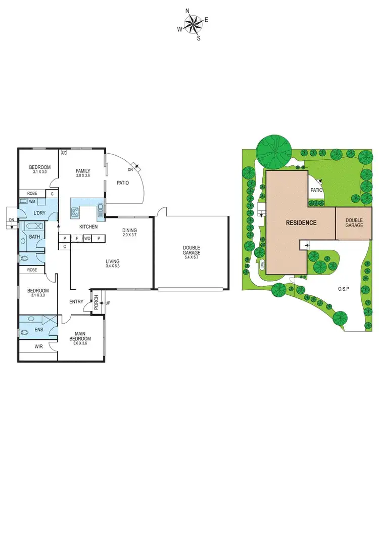 Floorplan of Homely townhouse listing, 53A Arkaringa Crescent, Black Rock VIC 3193