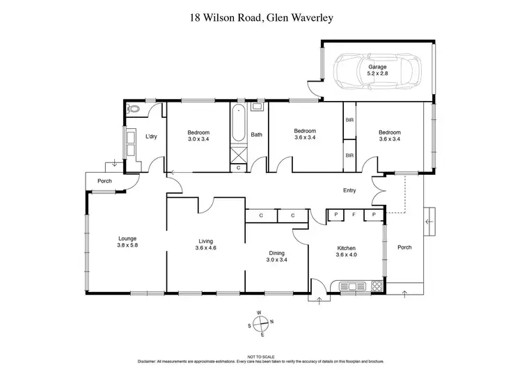 Floorplan of Homely house listing, 18 Wilson Road, Glen Waverley VIC 3150