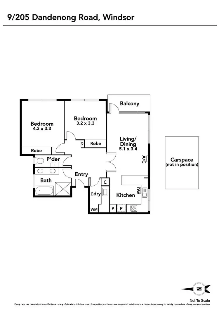 Floorplan of Homely apartment listing, 9/205 Dandenong Road, Windsor VIC 3181