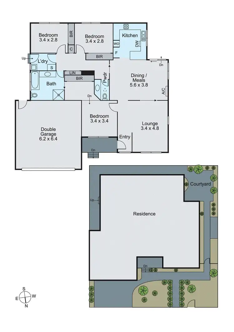 Floorplan of Homely townhouse listing, 2/27 Parkinson Street, Mount Waverley VIC 3149