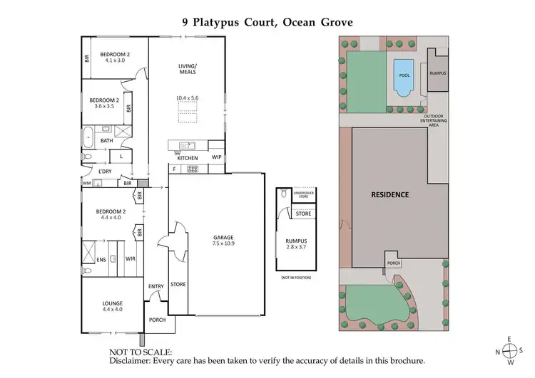 Floorplan of Homely house listing, 9 Platypus Court, Ocean Grove VIC 3226