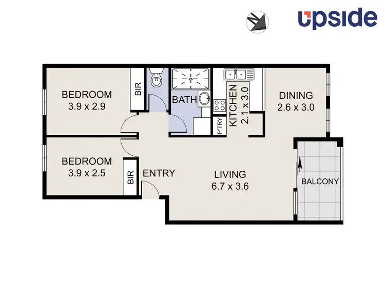 Floorplan of Homely apartment listing, 13/9 Howitt Street, Kingston ACT 2604