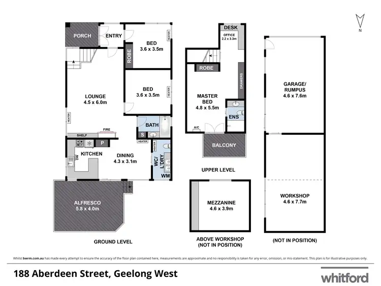Floorplan of Homely house listing, 188 Aberdeen Street, Geelong West VIC 3218