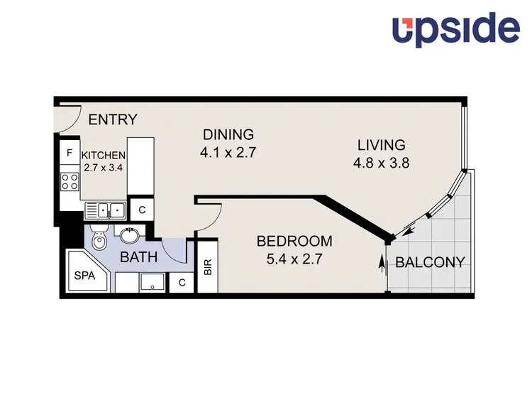 Floorplan of Homely unit listing, 508/222 City Walk, City ACT 2601