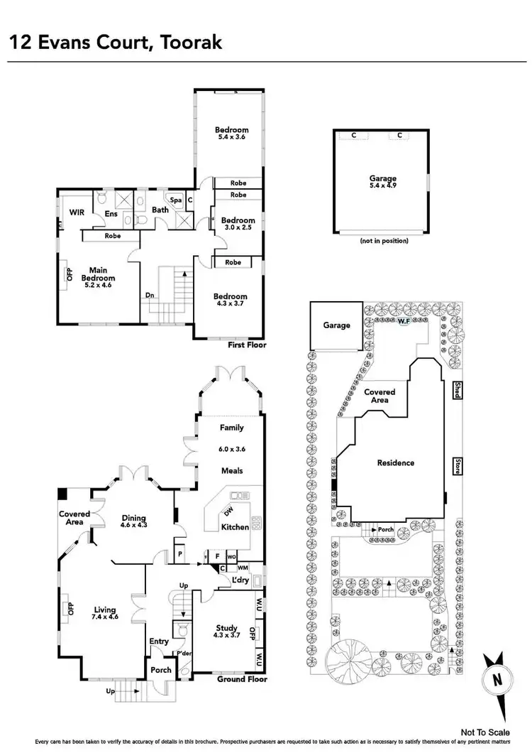 Floorplan of Homely house listing, 12 Evans Court, Toorak VIC 3142