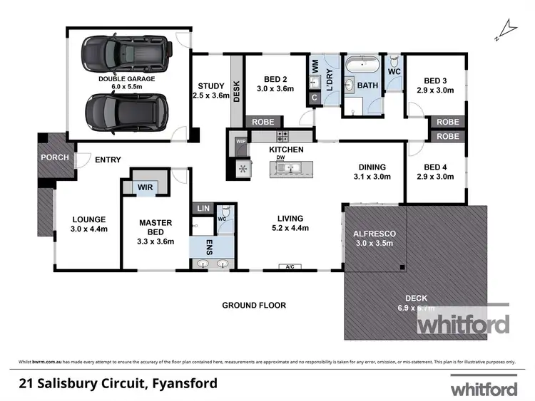 Floorplan of Homely house listing, 21 Salisbury Circuit, Fyansford VIC 3218