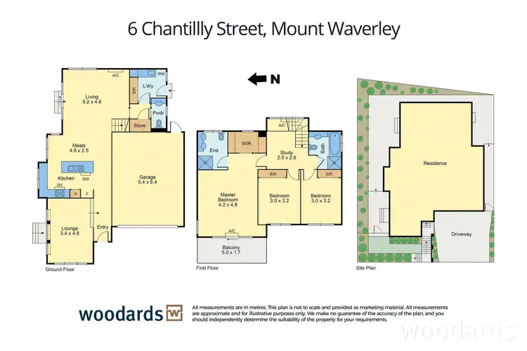 Floorplan of Homely house listing, 6 Chantilly Street, Mount Waverley VIC 3149