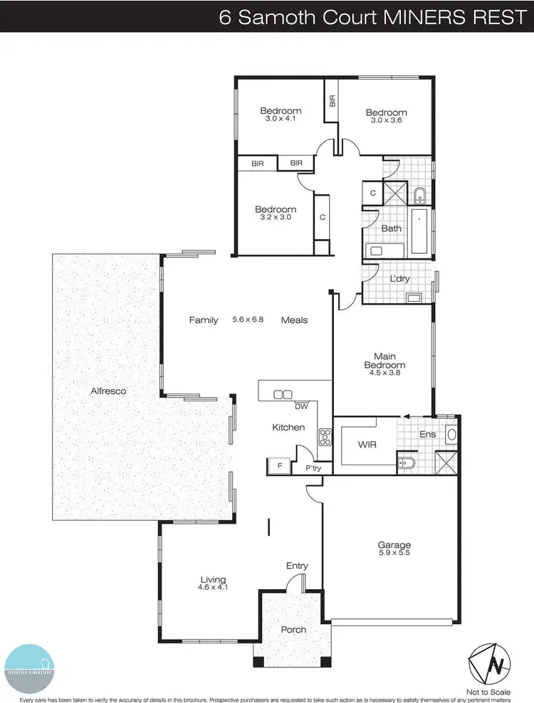 Floorplan of Homely house listing, 6 Samoth Court, Miners Rest VIC 3352