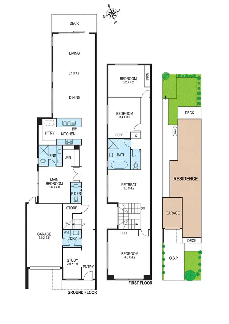 Floorplan of Homely townhouse listing, 12b Begg Street, Bentleigh East VIC 3165