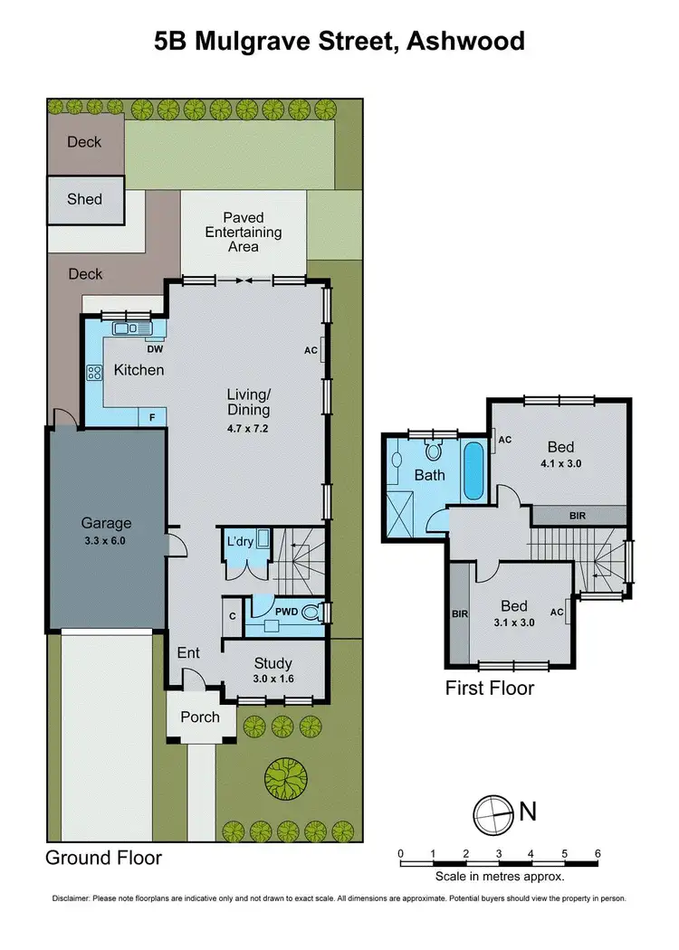 Floorplan of Homely townhouse listing, 5B Mulgrave Street, Ashwood VIC 3147