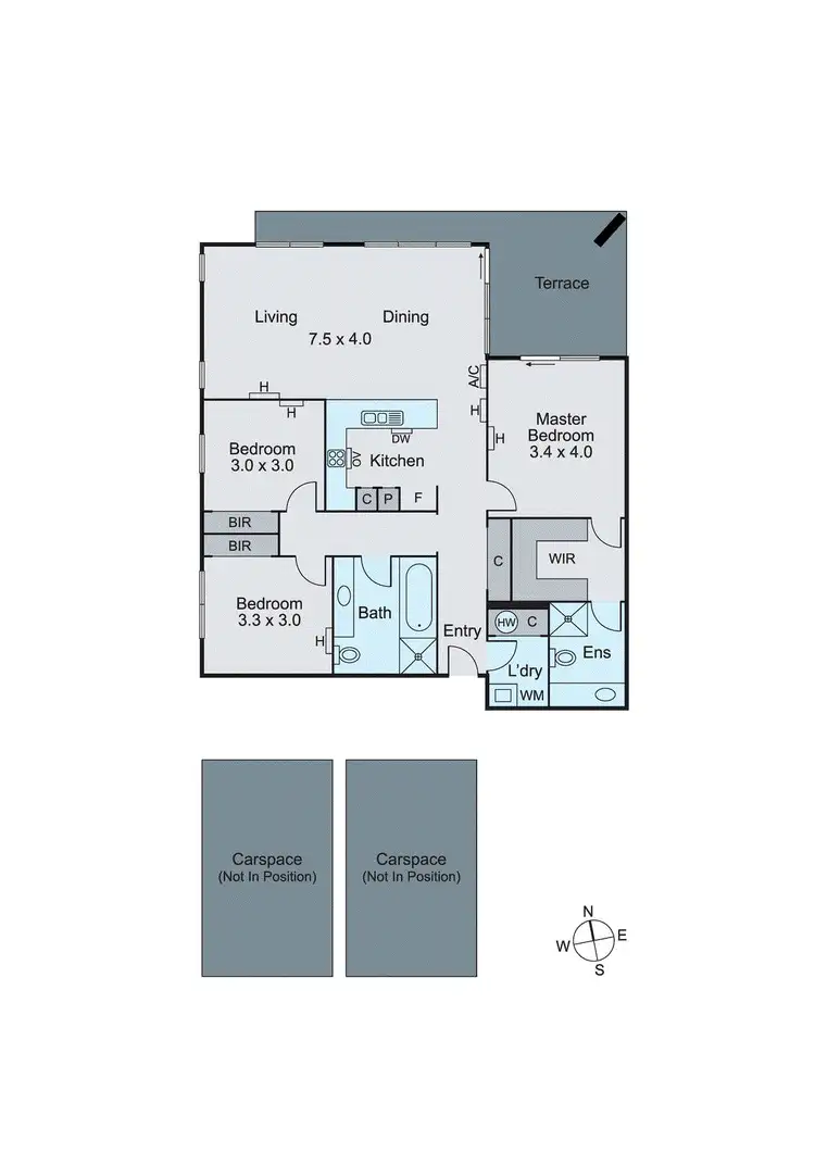 Floorplan of Homely apartment listing, 12/1 Conservatory Drive, Burwood VIC 3125