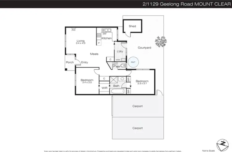 Floorplan of Homely house listing, 2/1129 Geelong Road, Mount Clear VIC 3350