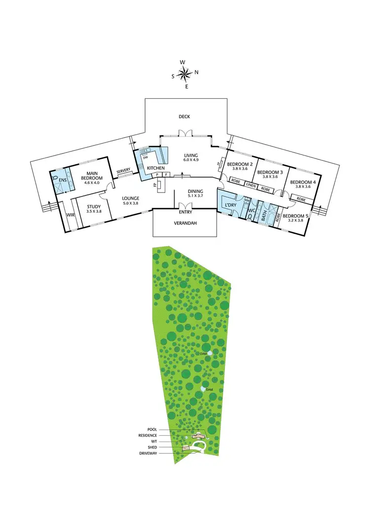Floorplan of Homely house listing, 125 Turnung Road, Panton Hill VIC 3759