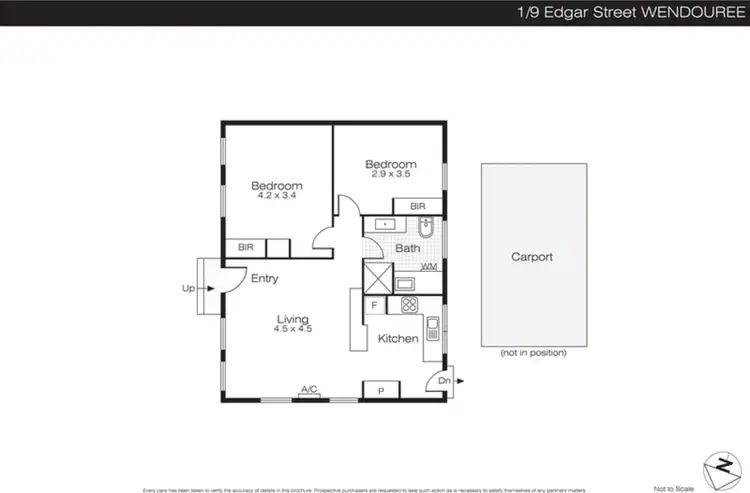 Floorplan of Homely house listing, 1/9 Edgar Street, Wendouree VIC 3355