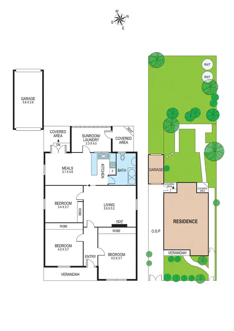 Floorplan of Homely house listing, 8 Seymour Avenue, Carnegie VIC 3163