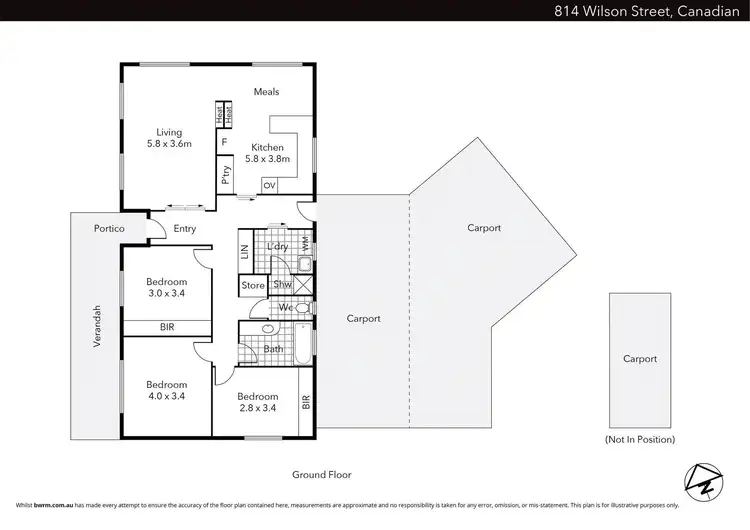 Floorplan of Homely house listing, 814 Wilson Street, Canadian VIC 3350