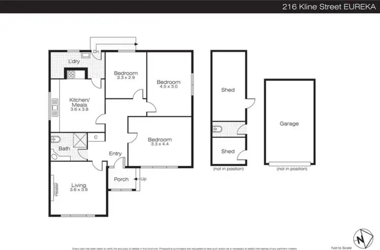 Floorplan of Homely house listing, 216 Kline Street, Ballarat East VIC 3350