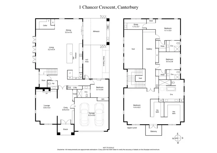 Floorplan of Homely house listing, 1 Chaucer Crescent, Canterbury VIC 3126