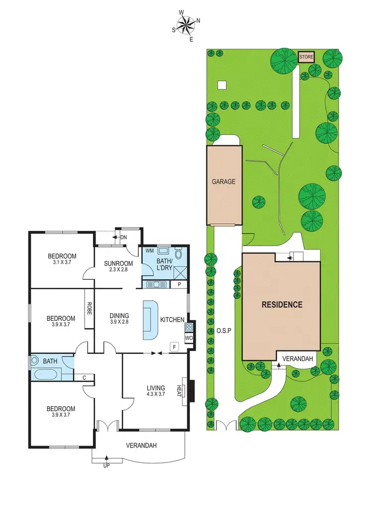 Floorplan of Homely house listing, 25 Graham Avenue, Mckinnon VIC 3204