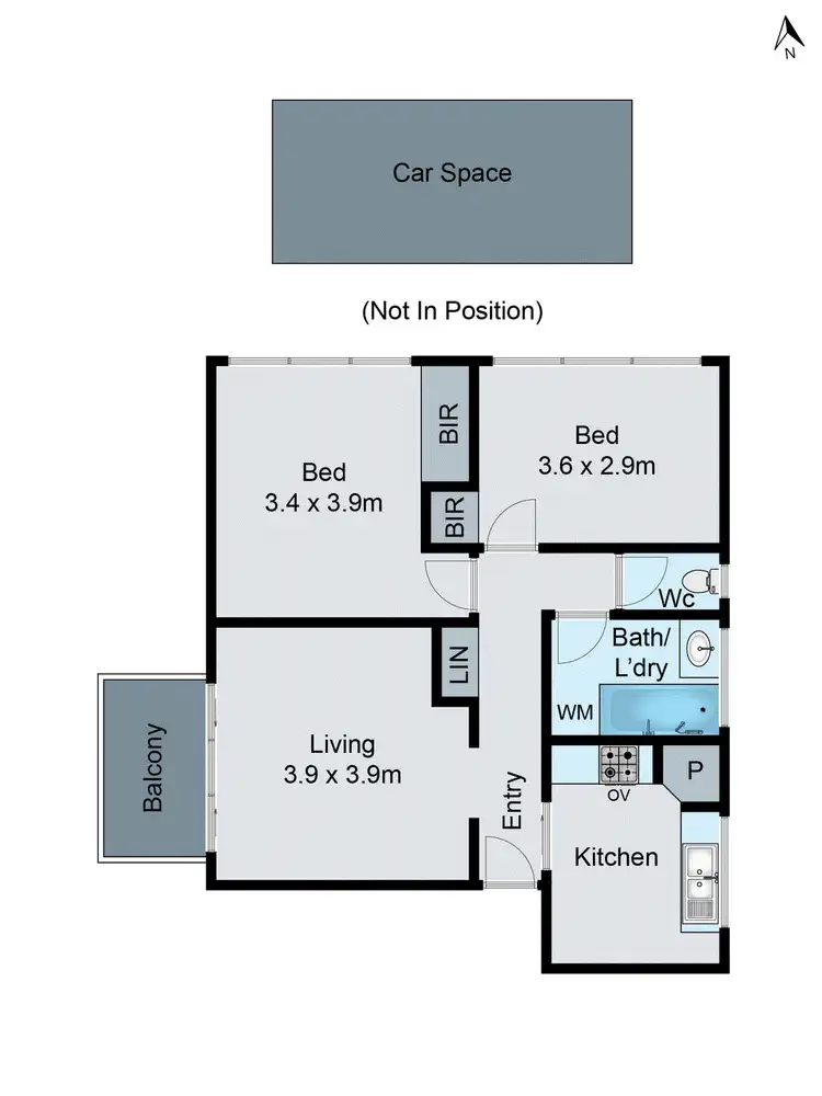 Floorplan of Homely apartment listing, 1/33 Coorigil Road, Carnegie VIC 3163
