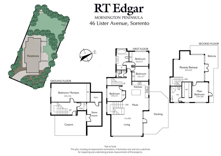 Floorplan of Homely house listing, 46 Lister Avenue, Sorrento VIC 3943