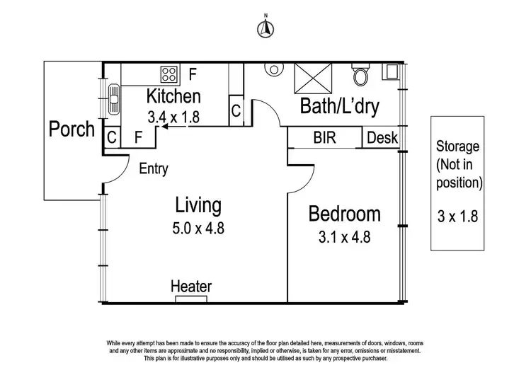 Floorplan of Homely apartment listing, 3/11 Rose Street, Ivanhoe VIC 3079