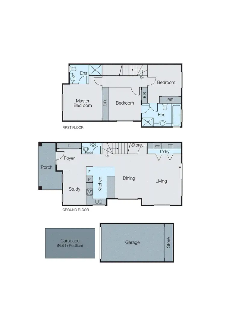 Floorplan of Homely townhouse listing, 2/1 Malabar Road, Blackburn VIC 3130