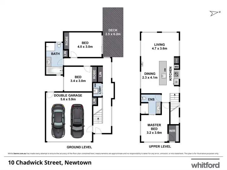 Floorplan of Homely townhouse listing, 2/10 Chadwick Street, Newtown VIC 3220
