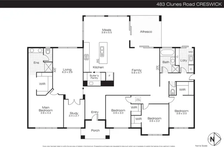 Floorplan of Homely house listing, 483 Clunes Road, Creswick VIC 3363