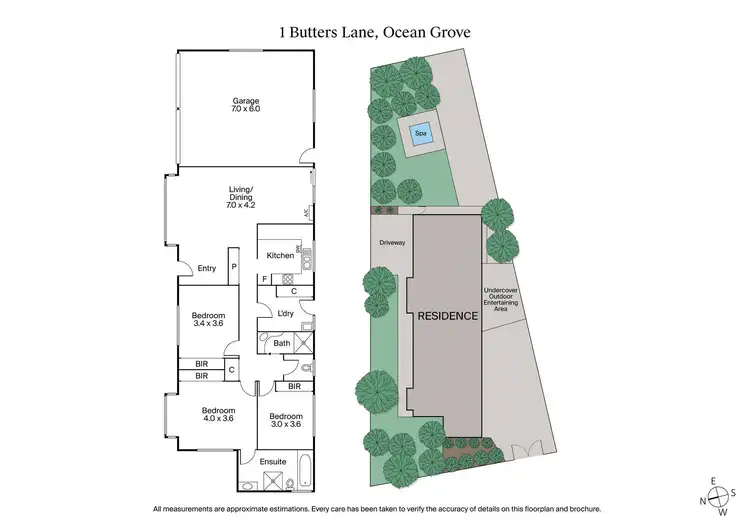 Floorplan of Homely house listing, 1 Butters Lane, Ocean Grove VIC 3226