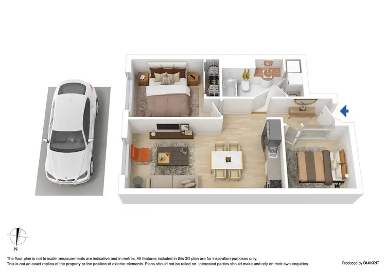 Floorplan of Homely apartment listing, 713/610 St Kilda Road, Melbourne VIC 3004