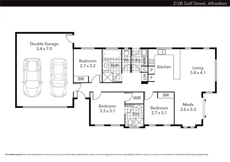Floorplan of Homely house listing, 2/2B Golf Street, Alfredton VIC 3350