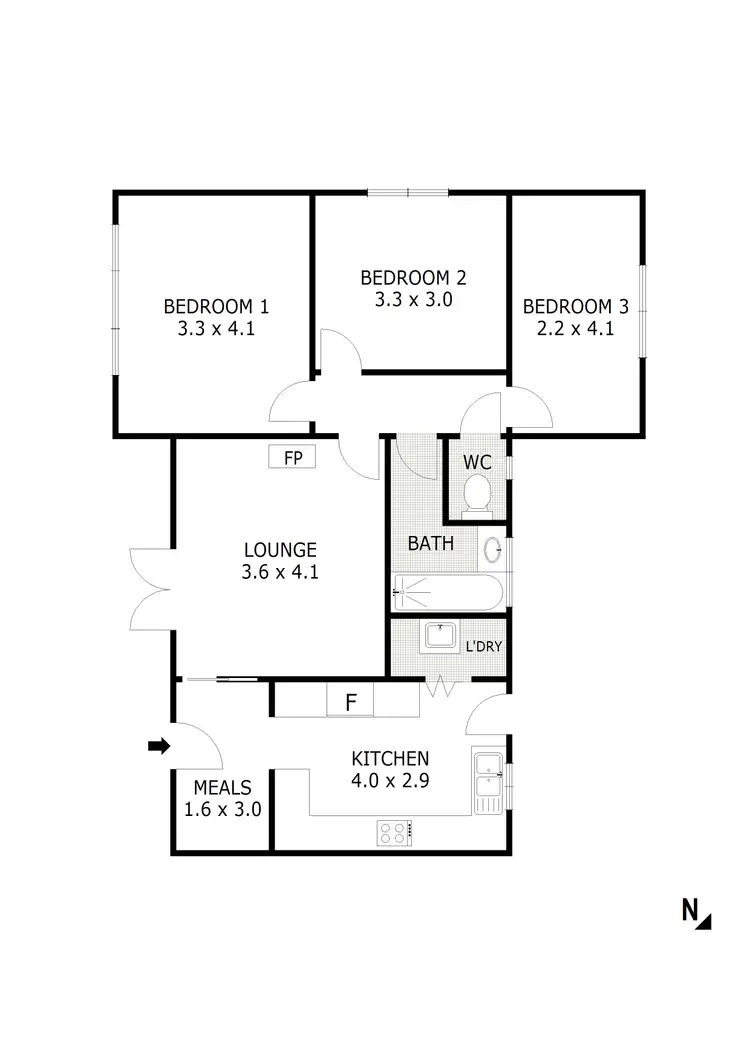 Floorplan of Homely house listing, 15 Rupert Street, Broadford VIC 3658