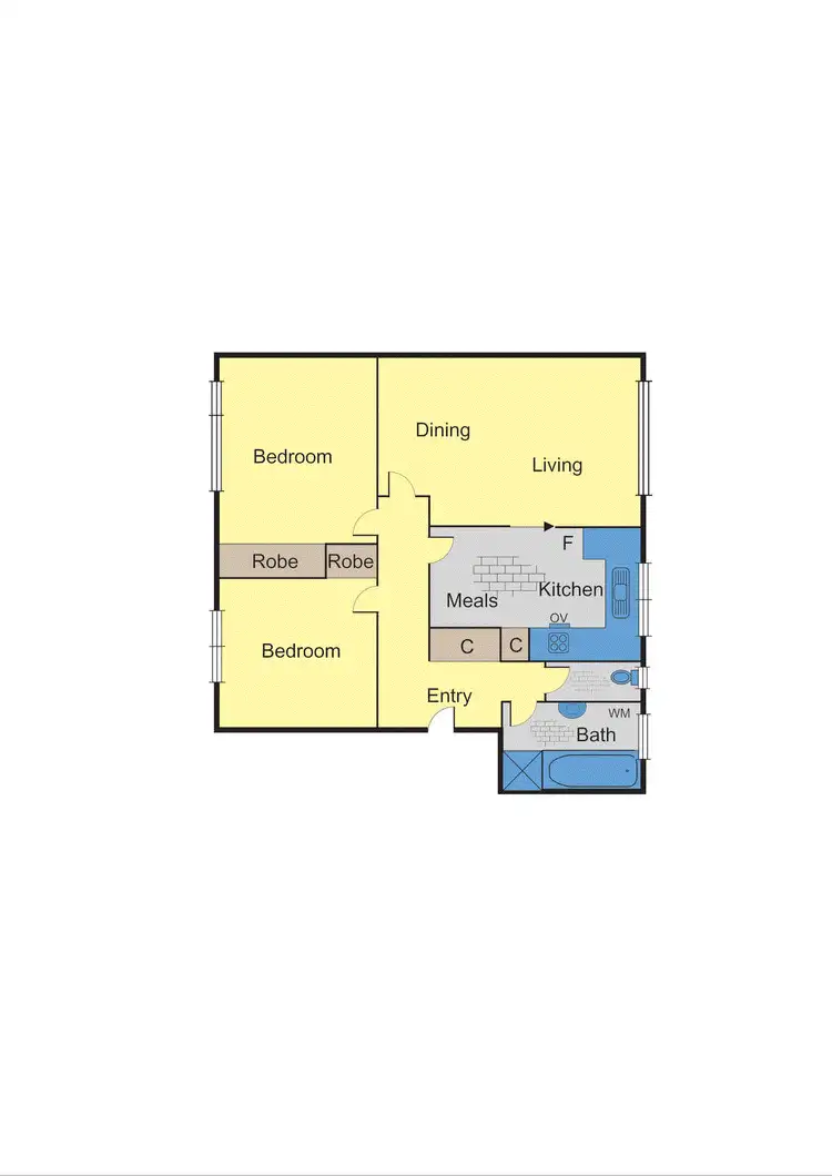 Floorplan of Homely apartment listing, 5/235 Riversdale Road, Hawthorn East VIC 3123