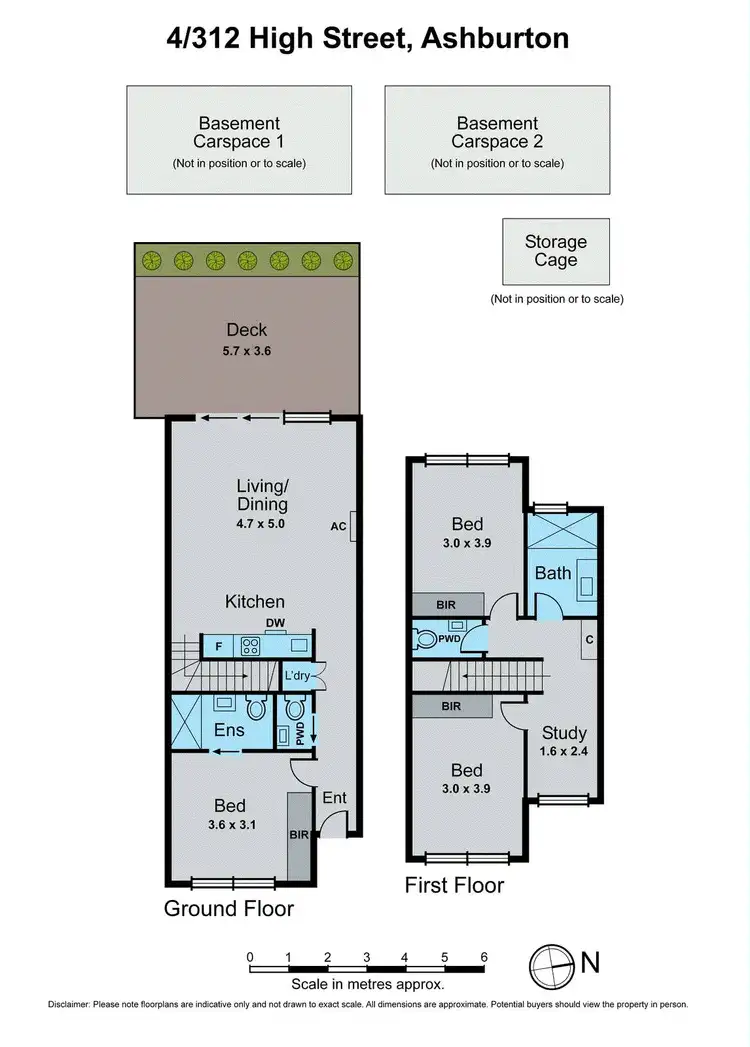 Floorplan of Homely townhouse listing, 4/312 High Street, Ashburton VIC 3147