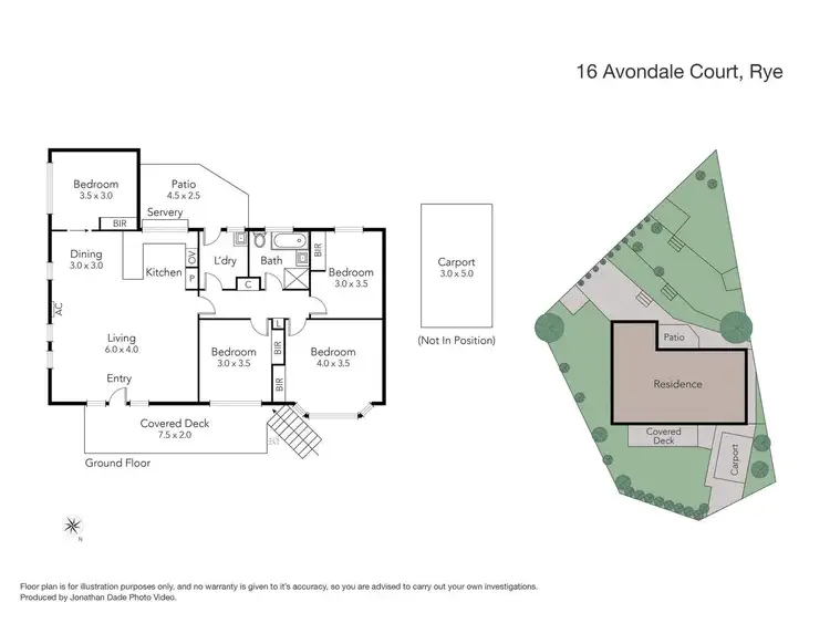 Floorplan of Homely house listing, 16 Avondale Court, Rye VIC 3941