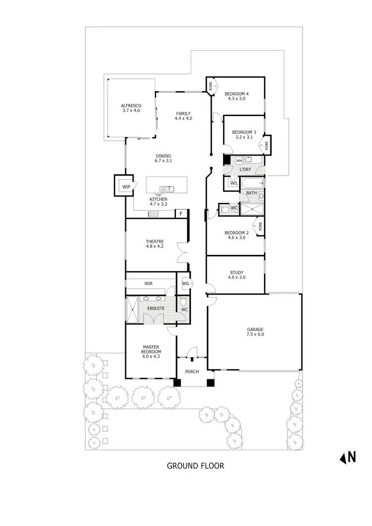 Floorplan of Homely house listing, 77 Wallara Waters, Wallan VIC 3756