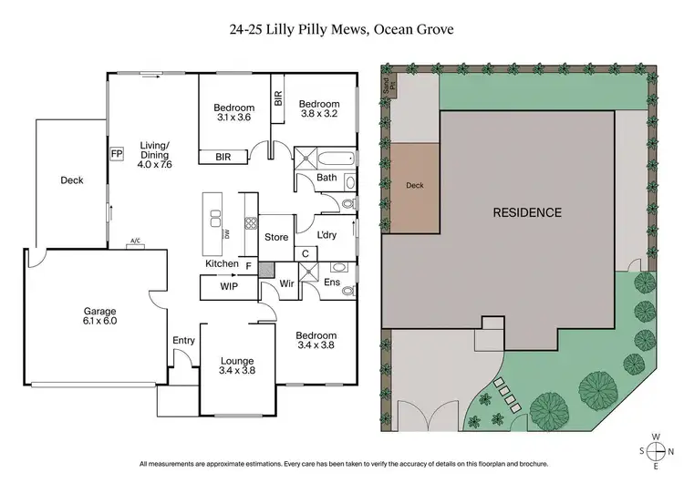 Floorplan of Homely house listing, 24-25 Lilly Pilly Mews, Ocean Grove VIC 3226