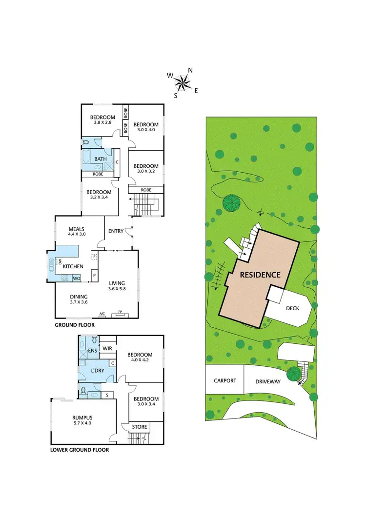 Floorplan of Homely house listing, 33 Blooms Road, North Warrandyte VIC 3113