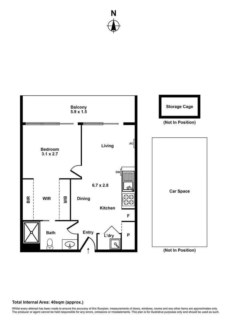 Floorplan of Homely apartment listing, 213/125 Francis Street, Yarraville VIC 3013