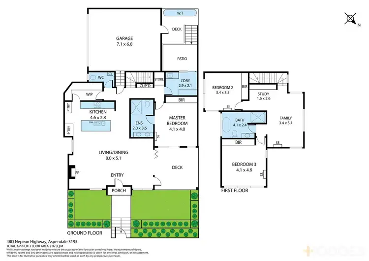 Floorplan of Homely townhouse listing, 48D Nepean Highway, Aspendale VIC 3195