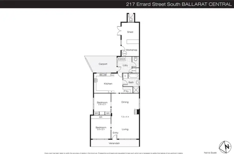 Floorplan of Homely house listing, 217 Errard Street, Ballarat Central VIC 3350